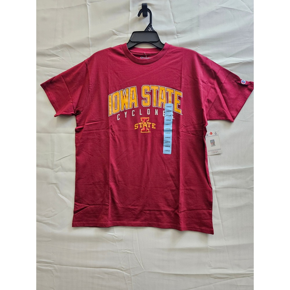 Champion‎ Iowa State Cyclones Mens T-Shirt Red Large CBMCJ1BSAM NCAA Fan Gear